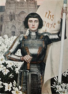 gravure de 1903 de Jeanne d'Arc par Albert Lynch présentée dans Le Figaro illustré.